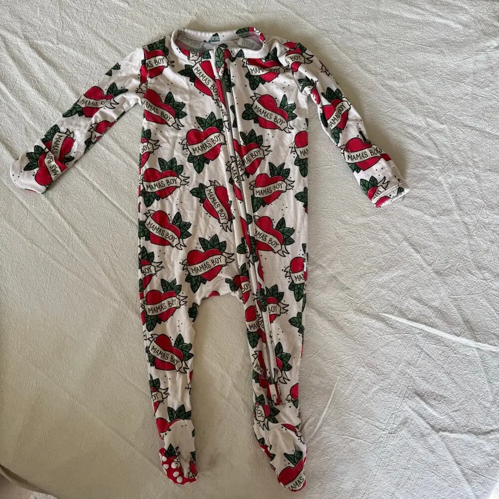 Bums & Roses Mama’s Boy Bamboo Sleeper 0-3M